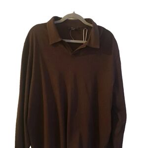 Vince Dark Brown Long Sleeve Shirt